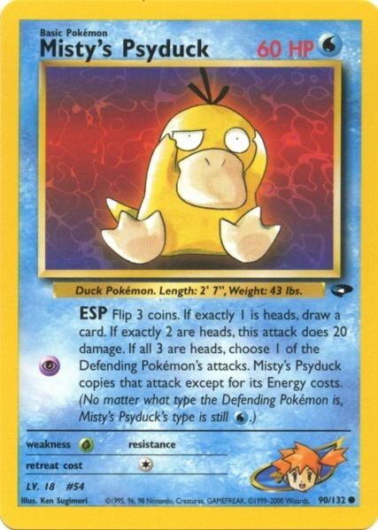 Misty's Psyduck (90/132) [Gym Challenge Unlimited] - PCA Designer Toys