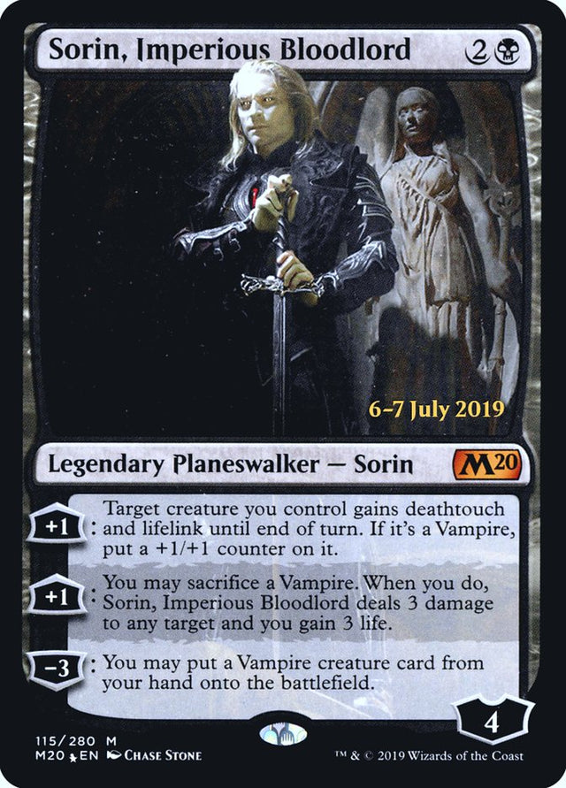 Sorin, Imperious Bloodlord [Core Set 2020 Prerelease Promos] - PCA Designer Toys