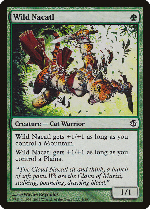 Wild Nacatl [Duel Decks: Ajani vs. Nicol Bolas] - PCA Designer Toys