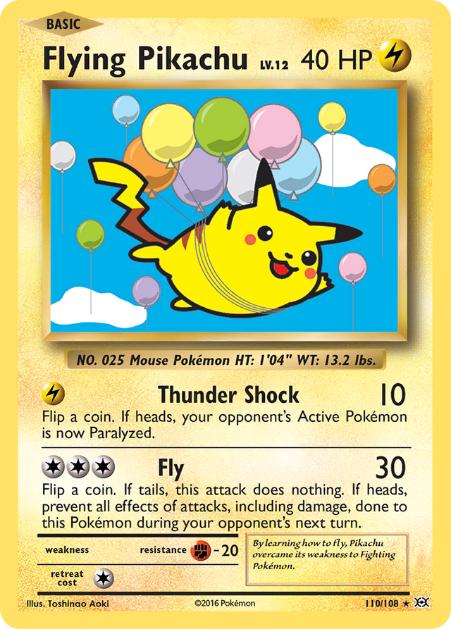 Flying Pikachu (110/108) [XY: Evolutions] - PCA Designer Toys