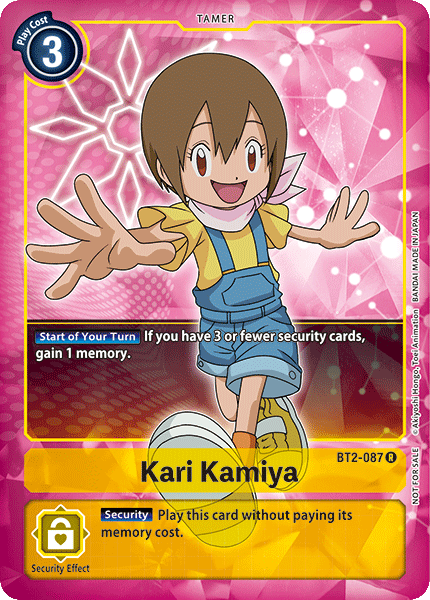 Kari Kamiya [BT2-087] (Buy-A-Box Promo) [Release Special Booster Ver.1.0 Promos] - PCA Designer Toys