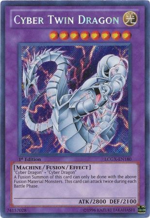 Cyber Twin Dragon [LCGX-EN180] Secret Rare - PCA Designer Toys