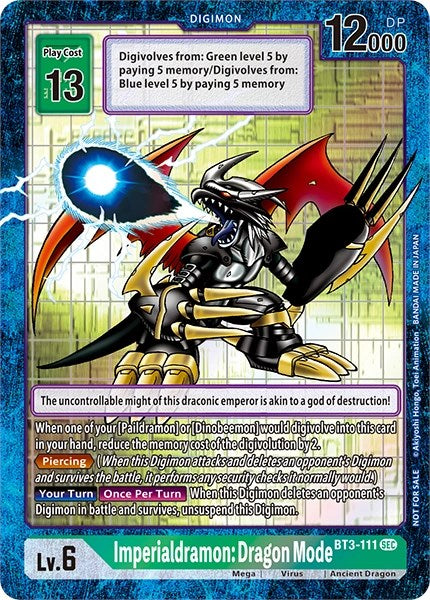 Imperialdramon Dragon Mode [BT3-111] [Revision Pack Cards] - PCA Designer Toys