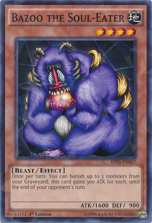 Bazoo the Soul-Eater [BP03-EN002] Shatterfoil Rare - PCA Designer Toys