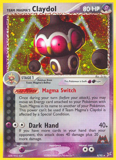 Team Magma's Claydol (8/95) [EX: Team Magma vs Team Aqua] - PCA Designer Toys