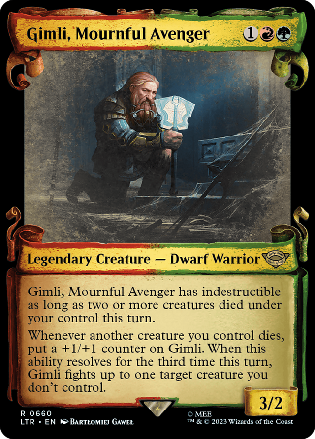 Gimli, Mournful Avenger [The Lord of the Rings: Tales of Middle-Earth Showcase Scrolls] - PCA Designer Toys