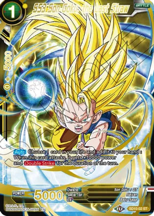 SS3 Son Goku, the Last Straw (Gold Stamped) (SD10-02) [Mythic Booster] - PCA Designer Toys