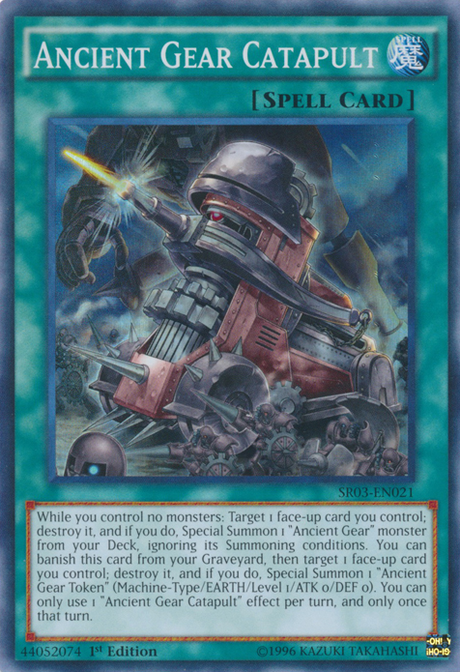 Ancient Gear Catapult [SR03-EN021] Super Rare - PCA Designer Toys