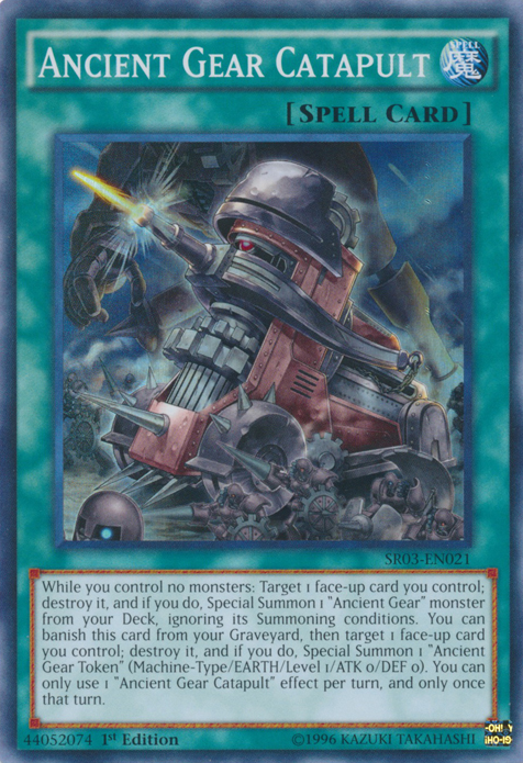 Ancient Gear Catapult [SR03-EN021] Super Rare - PCA Designer Toys