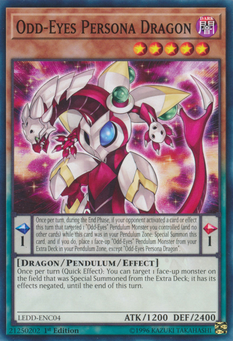 Odd-Eyes Persona Dragon [LEDD-ENC04] Common - PCA Designer Toys