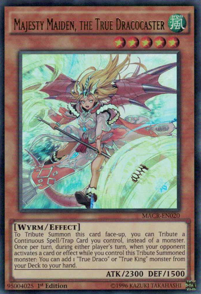 Majesty Maiden, the True Dracocaster [MACR-EN020] Ultra Rare - PCA Designer Toys