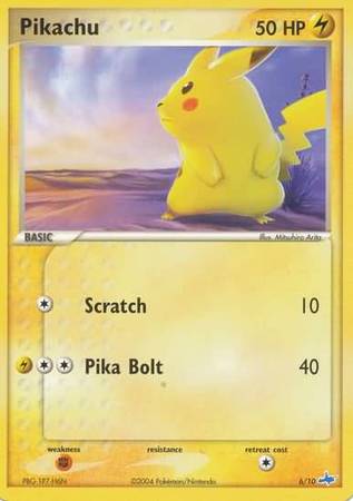 Pikachu (6/10) [EX: Trainer Kit - Latios] - PCA Designer Toys