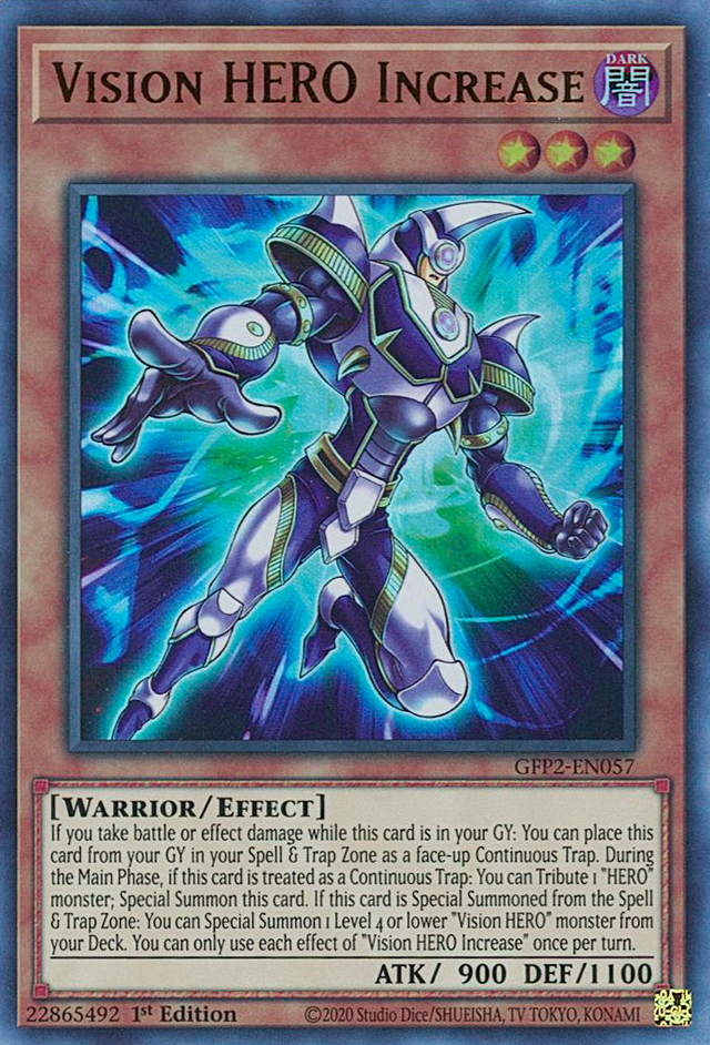 Vision HERO Increase [GFP2-EN057] Ultra Rare - PCA Designer Toys