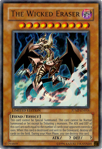 The Wicked Eraser [JUMP-EN016] Ultra Rare - PCA Designer Toys