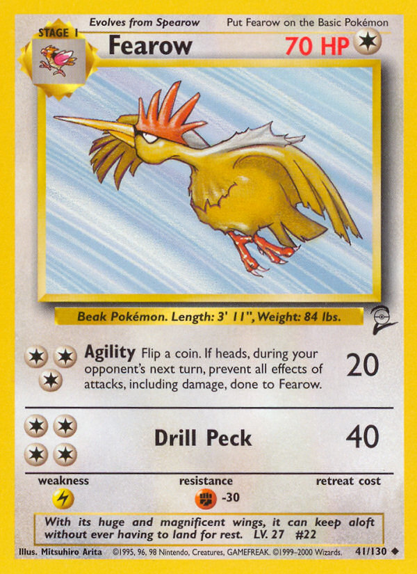Fearow (41/130) [Base Set 2] - PCA Designer Toys