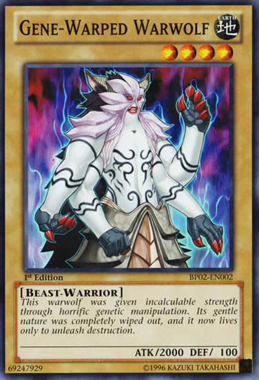 Gene-Warped Warwolf [BP02-EN002] Mosaic Rare - PCA Designer Toys