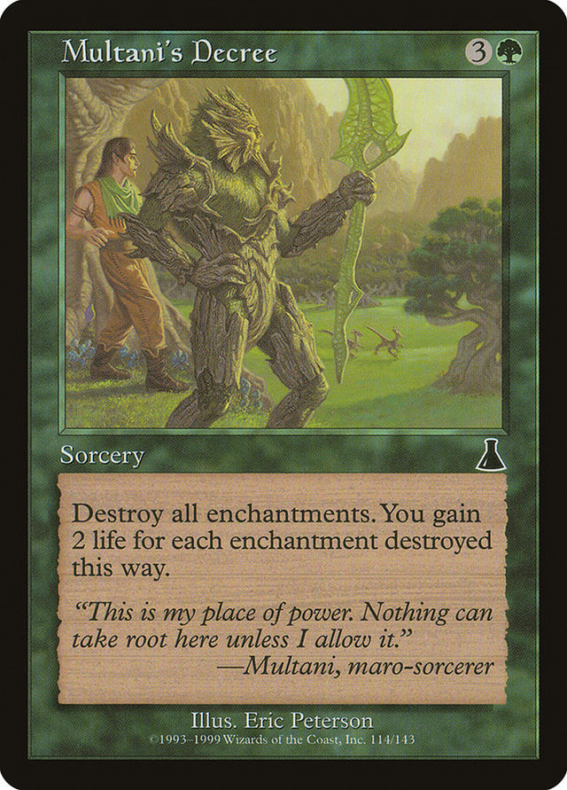 Multani's Decree [Urza's Destiny] - PCA Designer Toys