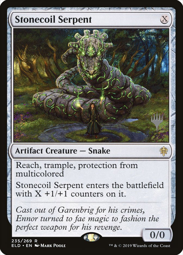 Stonecoil Serpent (Promo Pack) [Throne of Eldraine Promos]