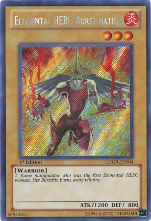 Elemental HERO Burstinatrix [LCGX-EN004] Secret Rare - PCA Designer Toys