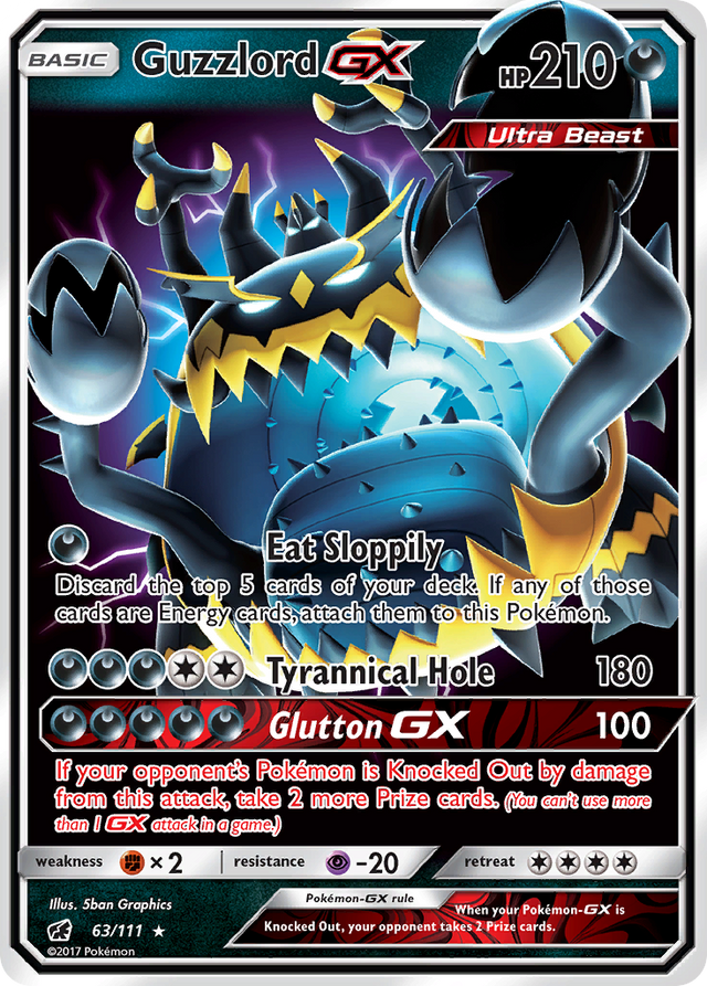 Guzzlord GX (63/111) [Sun & Moon: Crimson Invasion] - PCA Designer Toys