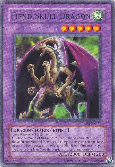 Fiend Skull Dragon [DB2-EN154] Rare - PCA Designer Toys