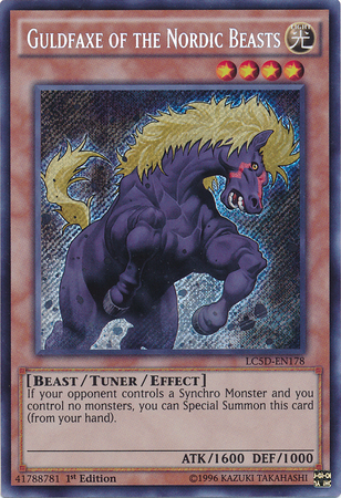 Guldfaxe of the Nordic Beasts [LC5D-EN178] Secret Rare - PCA Designer Toys