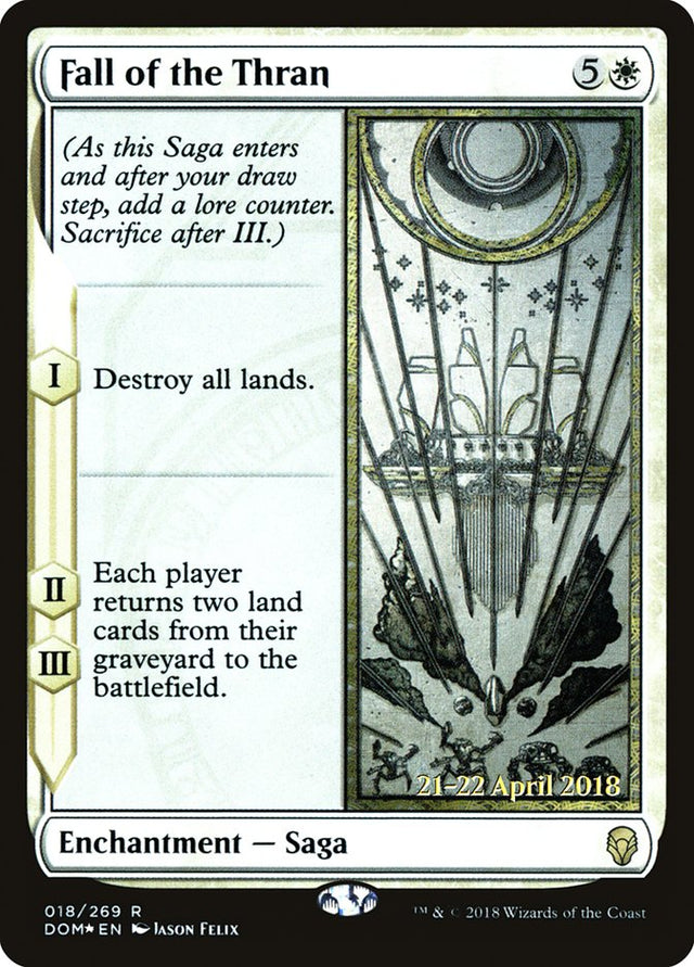 Fall of the Thran [Dominaria Prerelease Promos] - PCA Designer Toys