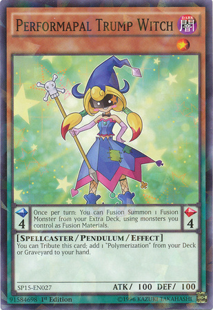 Performapal Trump Witch [SP15-EN027] Shatterfoil Rare - PCA Designer Toys