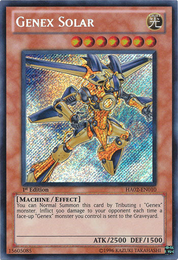 Genex Solar [HA02-EN010] Secret Rare - PCA Designer Toys
