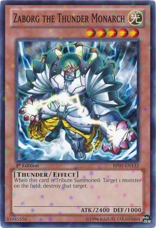 Zaborg the Thunder Monarch [BP01-EN132] Starfoil Rare - PCA Designer Toys