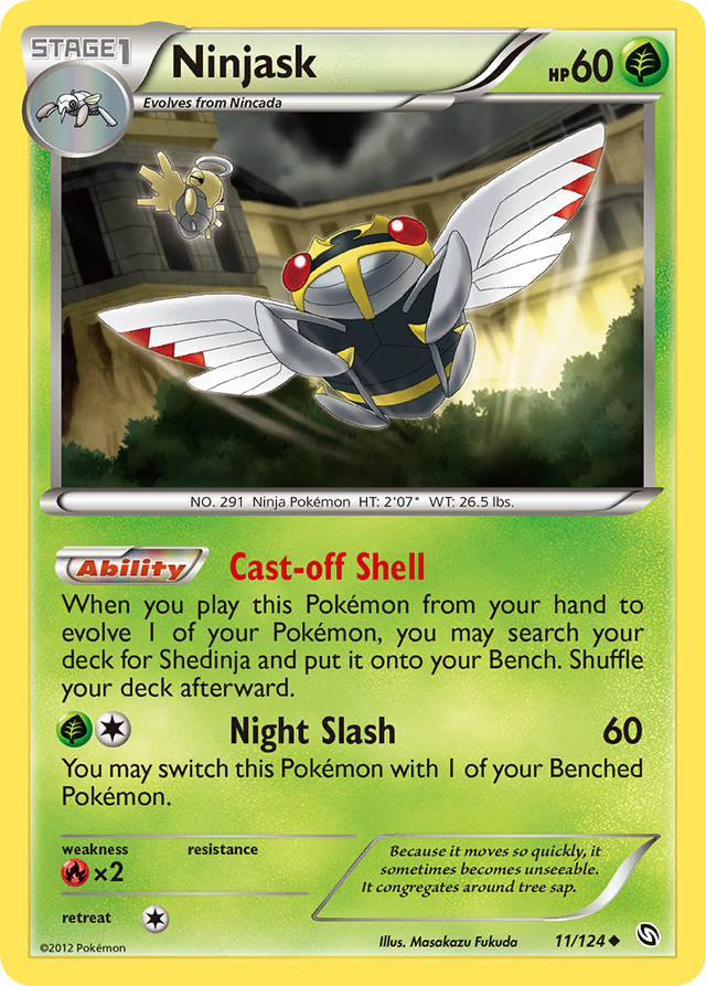 Ninjask (11/124) [Black & White: Dragons Exalted] - PCA Designer Toys