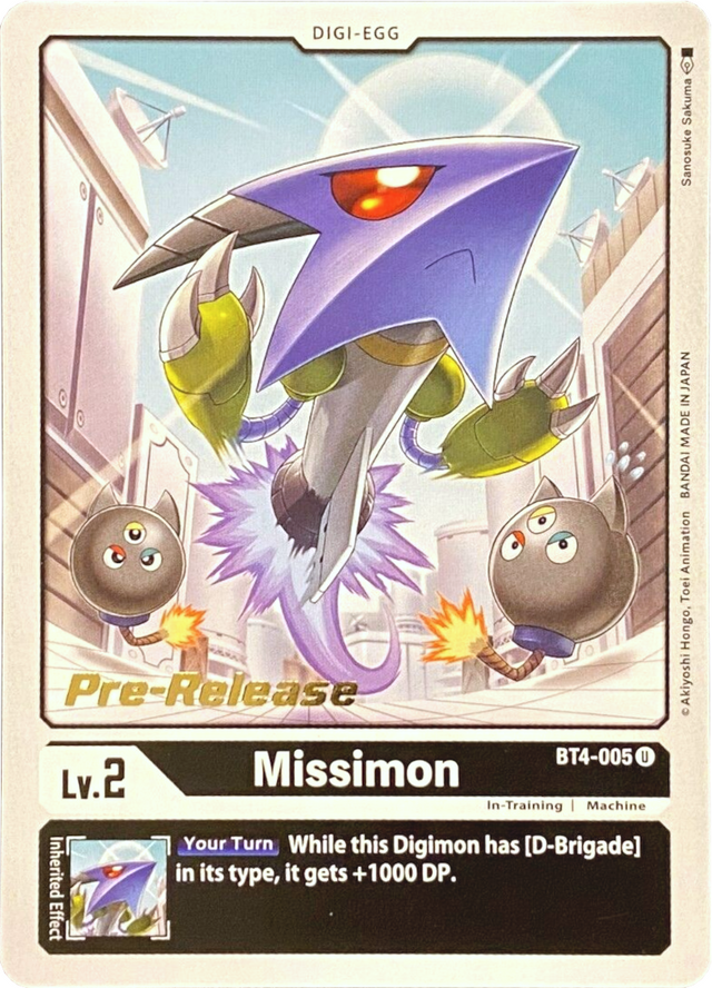Missimon [BT4-005] [Great Legend Pre-Release Promos] - PCA Designer Toys
