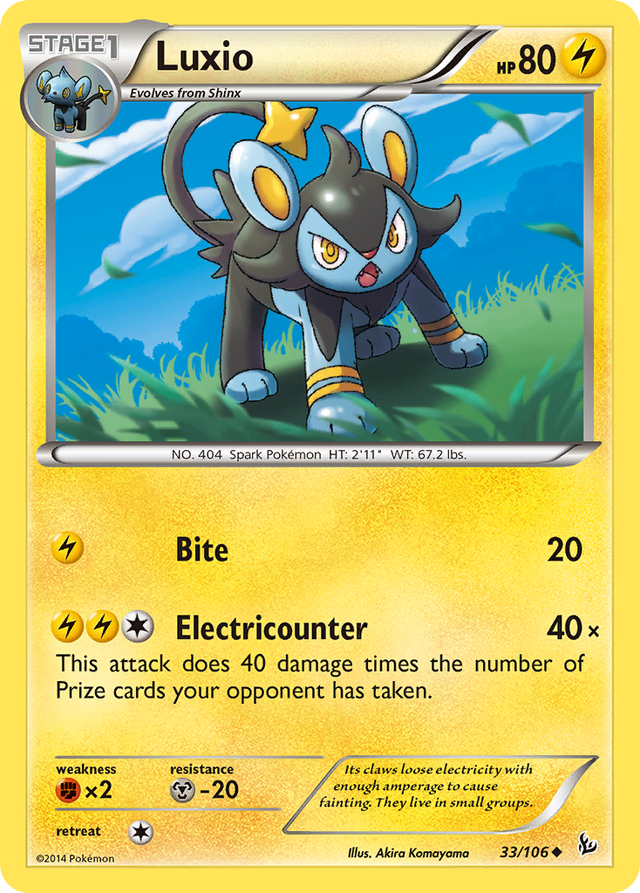 Luxio (33/106) [XY: Flashfire] - PCA Designer Toys