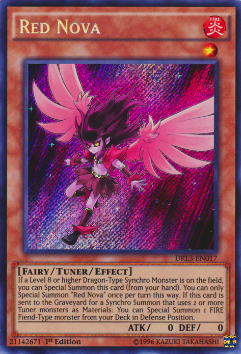Red Nova [DRL3-EN017] Secret Rare - PCA Designer Toys