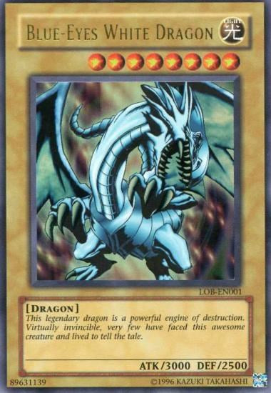 Blue-Eyes White Dragon [LOB-EN001] Ultra Rare - PCA Designer Toys