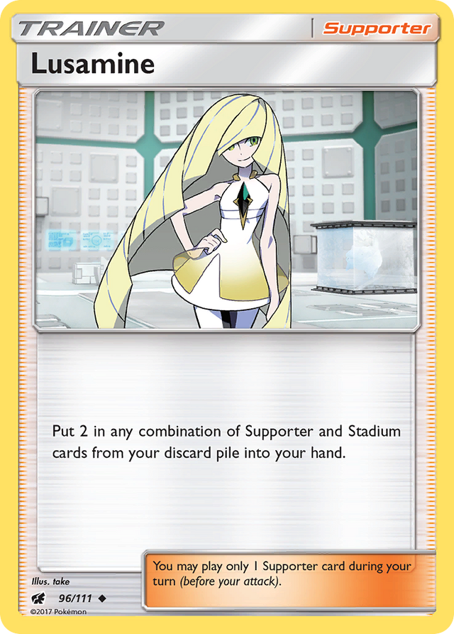 Lusamine (96/111) [Sun & Moon: Crimson Invasion] - PCA Designer Toys