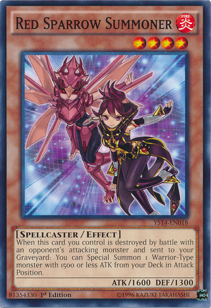Red Sparrow Summoner [YS14-EN018] Common - PCA Designer Toys