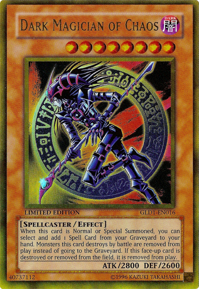 Dark Magician of Chaos [GLD1-EN016] Gold Rare - PCA Designer Toys