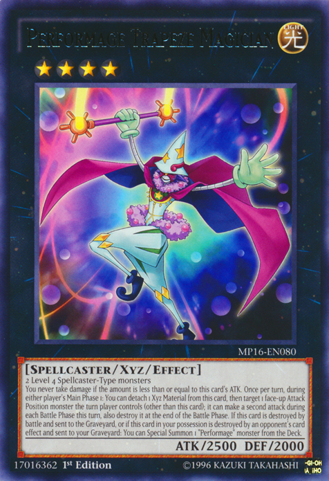 Performage Trapeze Magician [MP16-EN080] Rare - PCA Designer Toys