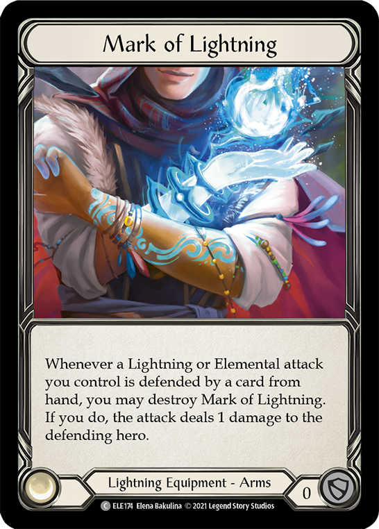 Mark of Lightning [ELE174] (Tales of Aria)  1st Edition Cold Foil - PCA Designer Toys