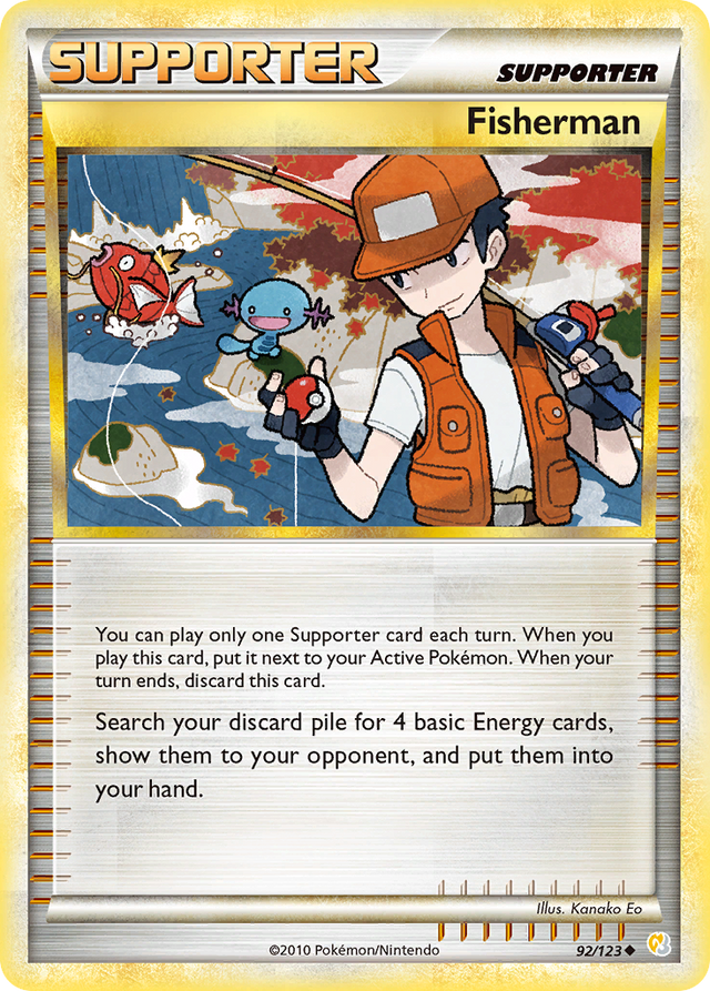 Fisherman (92/123) [HeartGold & SoulSilver: Base Set] - PCA Designer Toys