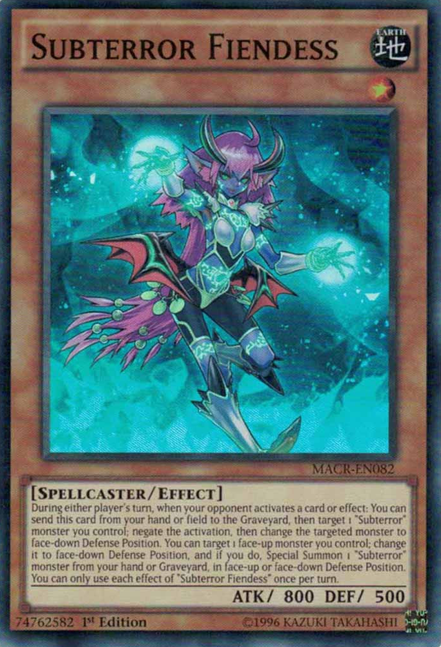 Subterror Fiendess [MACR-EN082] Super Rare - PCA Designer Toys