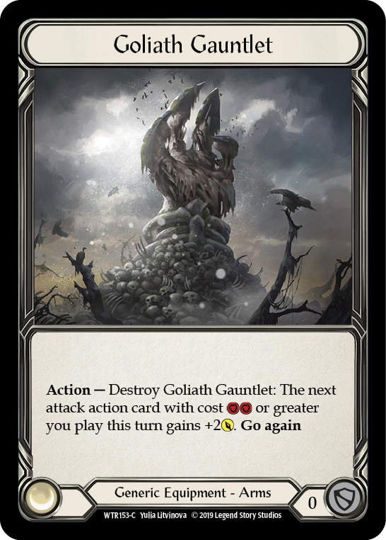 Goliath Gauntlet [WTR153-C] (Welcome to Rathe)  Alpha Print Cold Foil - PCA Designer Toys