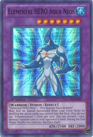 Elemental HERO Aqua Neos [LCGX-EN057] Super Rare - PCA Designer Toys