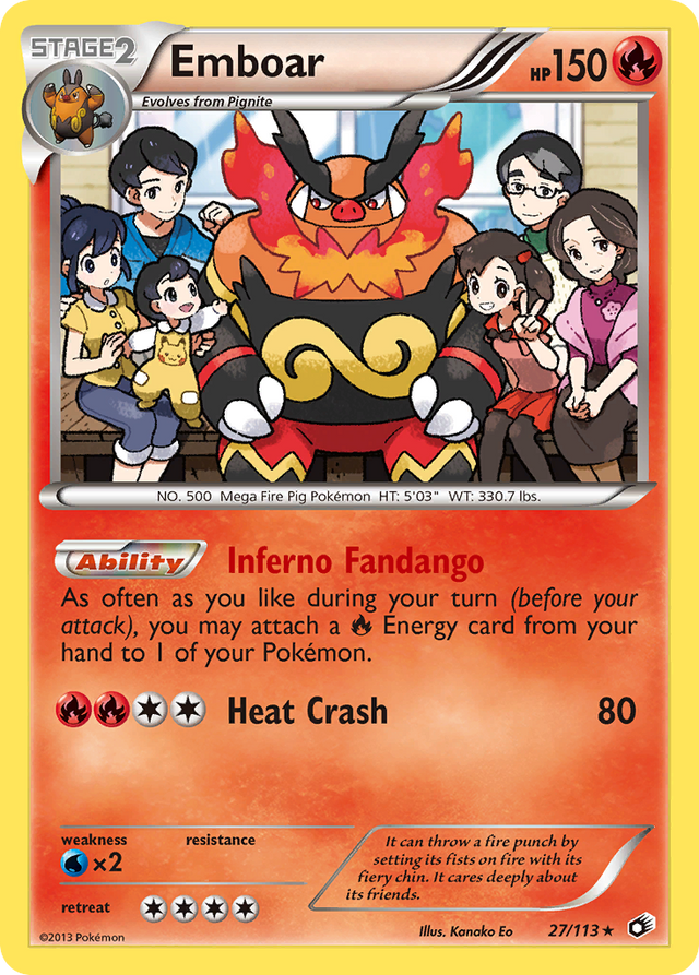 Emboar (27/113) [Black & White: Legendary Treasures] - PCA Designer Toys