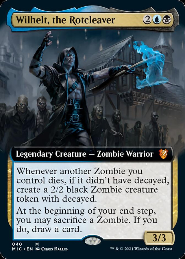 Wilhelt, the Rotcleaver (Extended Art) [Innistrad: Midnight Hunt Commander] - PCA Designer Toys