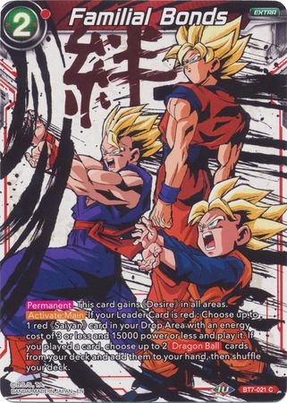 Familial Bonds (Alternate Art) (BT7-021) [Special Anniversary Set 2020] - PCA Designer Toys