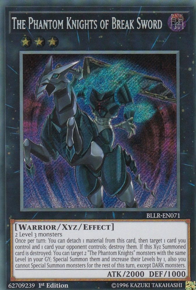 The Phantom Knights of Break Sword [BLLR-EN071] Secret Rare - PCA Designer Toys