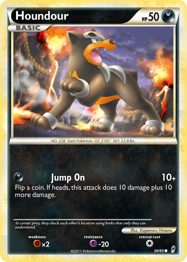 Houndour (59/95) [HeartGold & SoulSilver: Call of Legends] - PCA Designer Toys