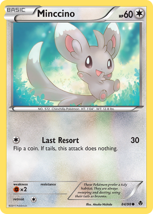 Minccino (84/98) [Black & White: Emerging Powers] - PCA Designer Toys